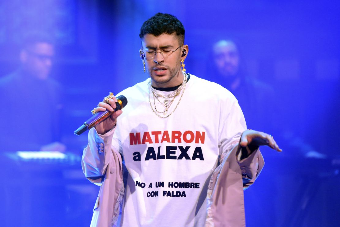 Bad Bunny wore a shirt to draw attention to Luciano's killing during his appearance on "The Tonight Show Starring Jimmy Fallon."