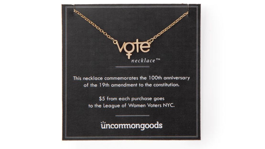 Uncommon Goods The Vote Necklace