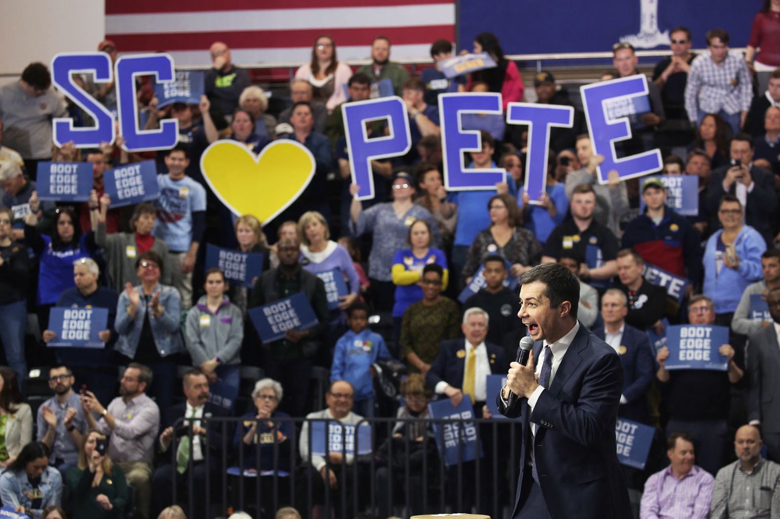 Buttigieg campaigns in Rock Hill on Thursday.