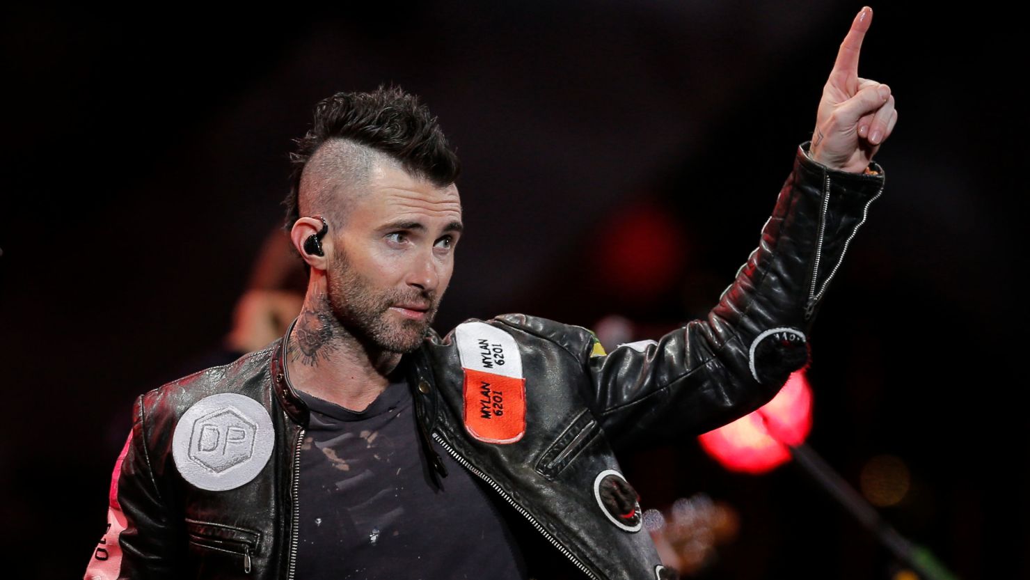 Maroon 5 US singer Adam Levine performs during the 61th Viña del Mar International Song Festival .