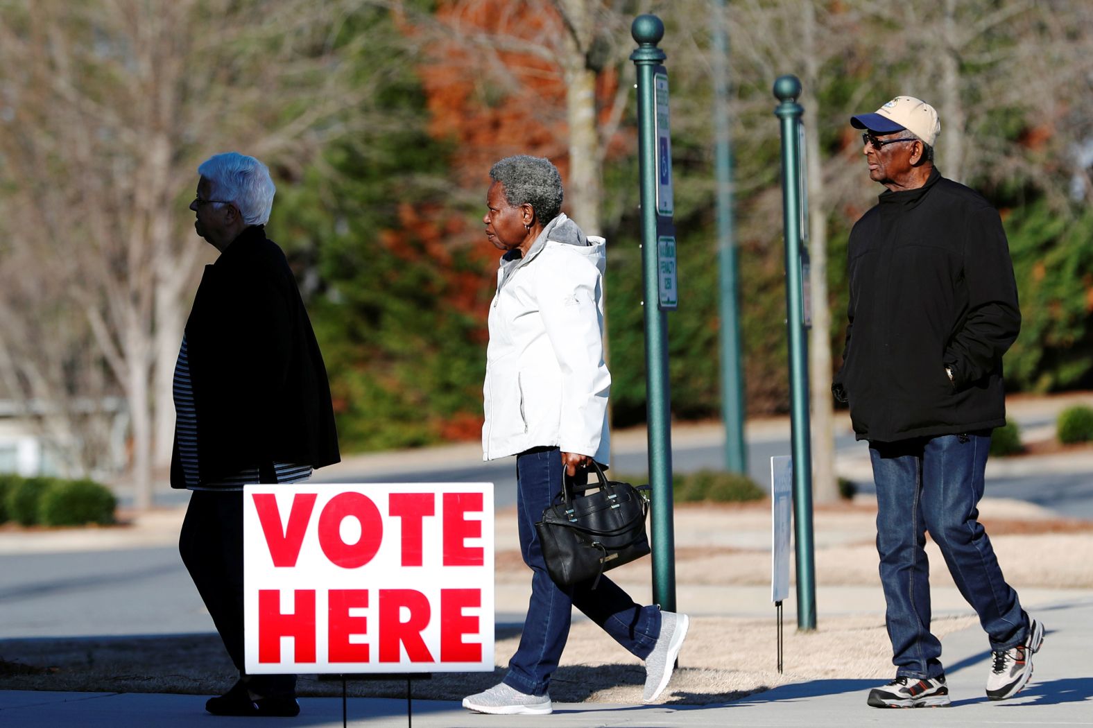 Voters arrive to cast their ballots in Fort Mill.