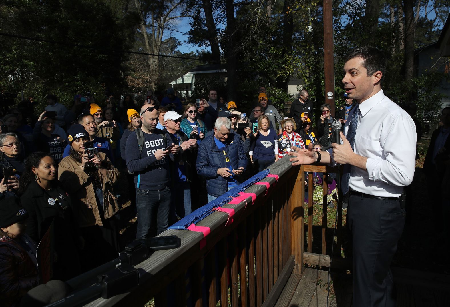 Buttigieg speaks in Columbia on Saturday.