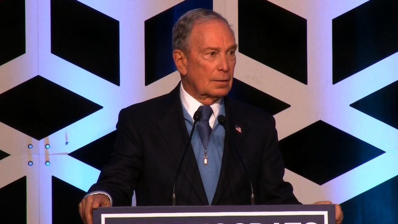 Mike Bloomberg at a rally in Charlotte, North Carolina 