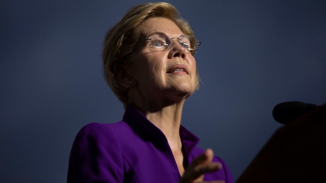 Warren speaks during a rally in Washington Square Park on September 16, 2019 in New York City. Warren unveiled a sweeping anti-corruption plan earlier on Monday. (Photo by Drew Angerer/Getty Images)