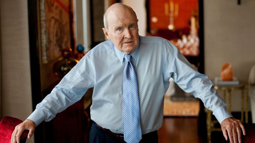 Jack Welch, former Chairman and CEO of General Electric, in his New York City apartment. During his tenure at GE, the company's value rose 4000% and was the most valuable company in the world. In 2006 Welch's net worth was estimated at $720 million. (Photo by Brooks Kraft LLC/Corbis/Getty Images)