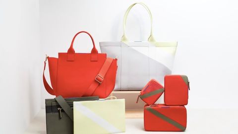 Rothy's new collection of handbags made from recycled ocean plastic waste.
