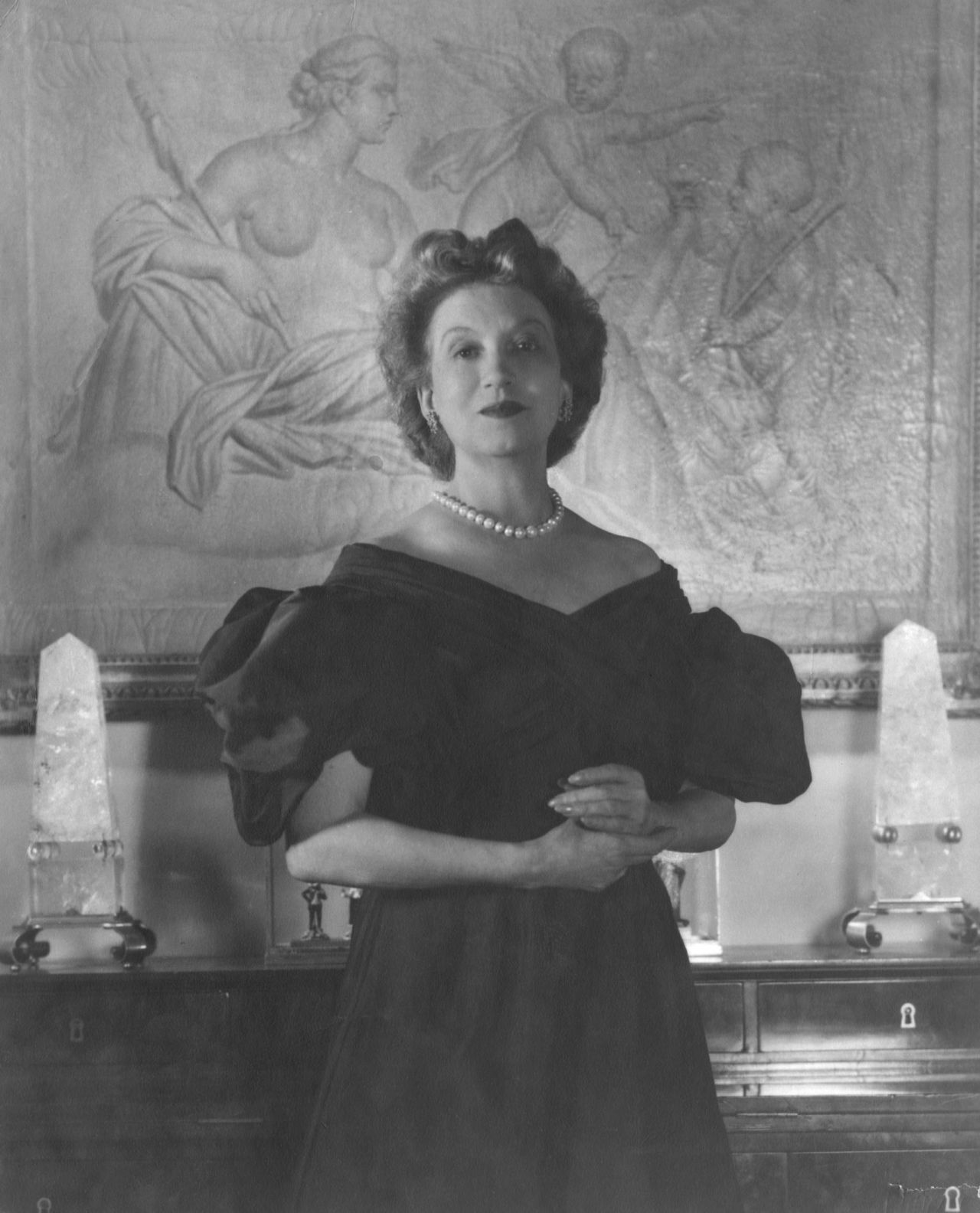 Portrait of beautician and cosmetics entrepreneur Elizabeth Arden (1947)