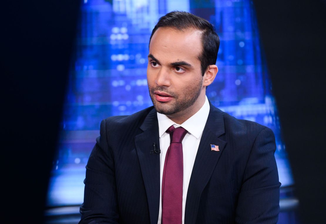 George Papadopoulos visits "The Story With Martha MacCallum" at Fox News Studios on March 26, 2019 in New York City.