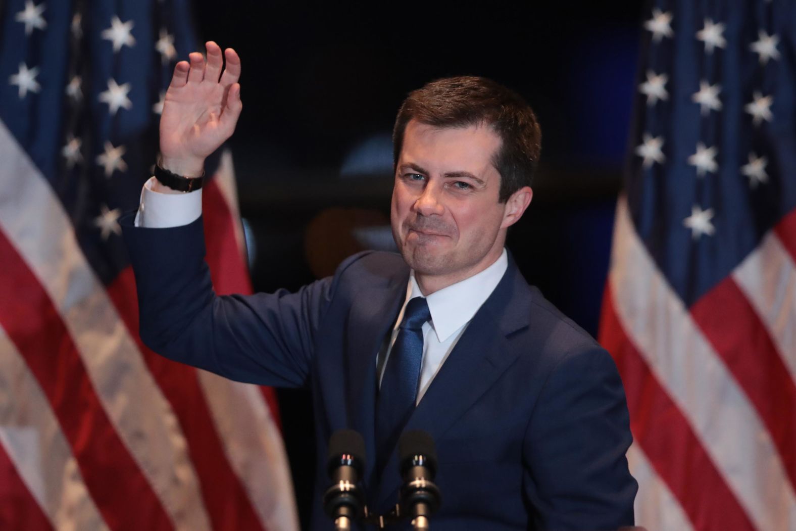 Buttigieg announced <a href="index.php?page=&url=https%3A%2F%2Fwww.cnn.com%2F2020%2F03%2F01%2Fpolitics%2Fbuttigieg-campaign%2Findex.html" target="_blank">the end of his campaign</a> during a speech on Sunday. He won the Iowa caucuses in February.