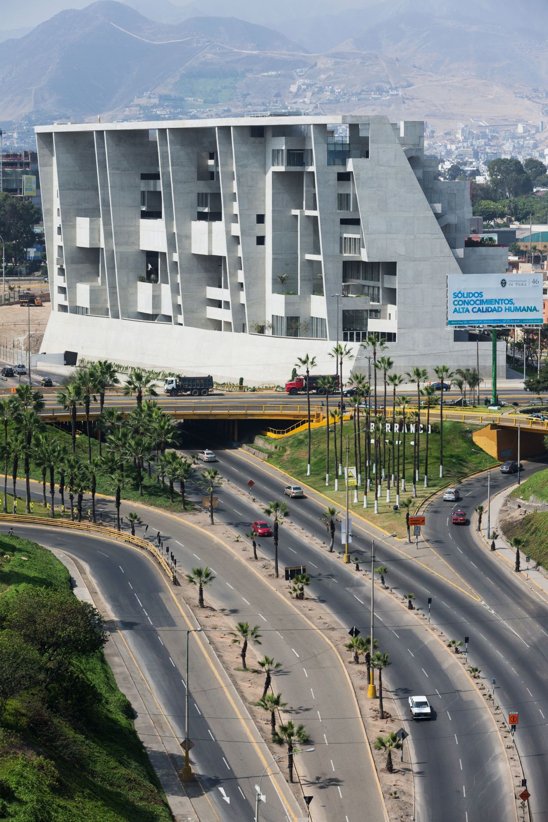The dramatic University of Engineering and Technology campus in Lima, Peru.