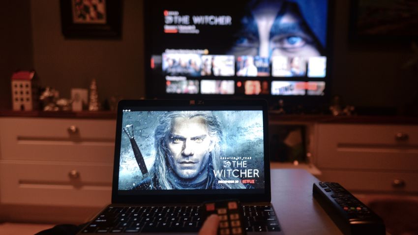 A person starts watching 'The Witcher' - an American fantasy drama web television series created by Lauren Schmidt Hissrich for Netflix, and now out on Netflix Globally. 
It is based on the book series of the same name by Polish writer Andrzej Sapkowski. 
On Friday, December 20, 2019, in Dublin, Ireland. (Photo by Artur Widak/NurPhoto via Getty Images)