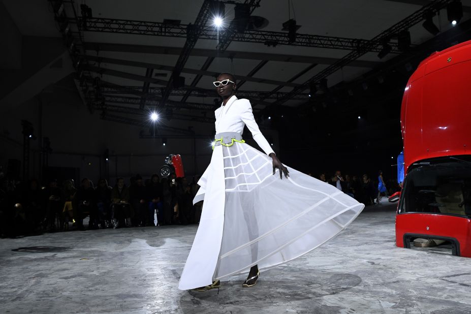 A crinoline-inspired creation from Off-White Autumn-Winter 2020/21 
