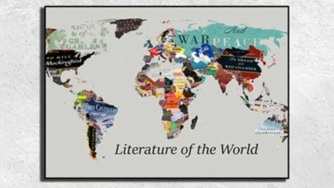 Literature of the World Map