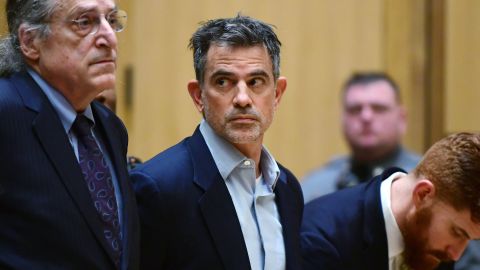 Fotis Dulos is arraigned on murder and kidnapping charges in Stamford, Connecticut, on January 8, 2020. He died of an apparent suicide attempt on January 30.