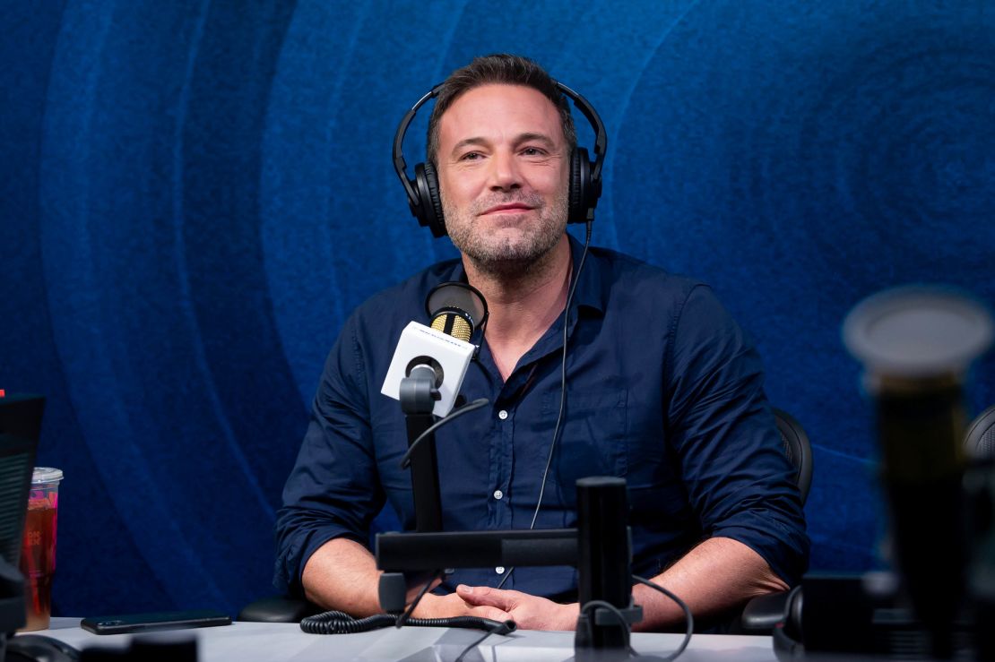 Ben Affleck recording "The Jess Cagle Show" at SiriusXM's studios in Los Angeles on March 3, 2020.