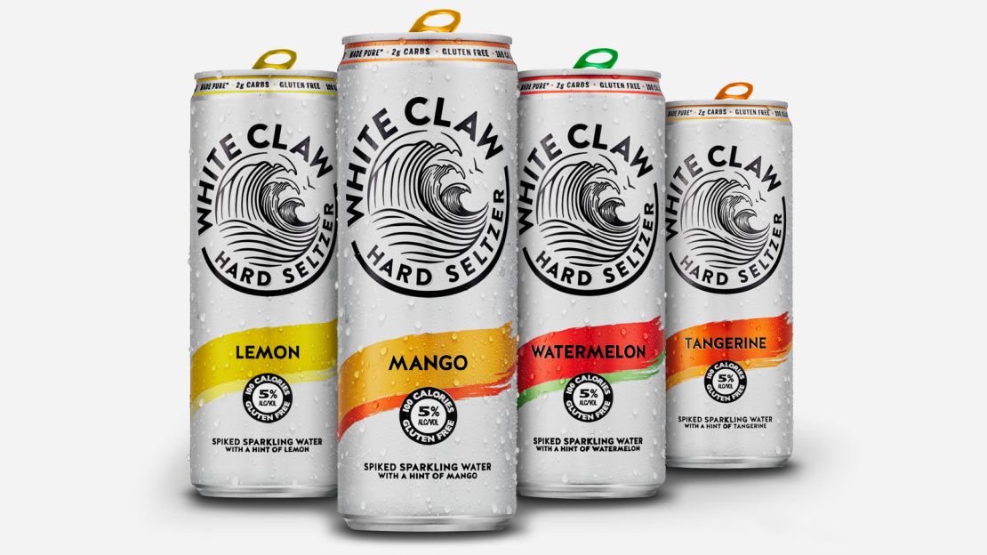 White Claw's new flavors are lemon, watermeon and tangerine.