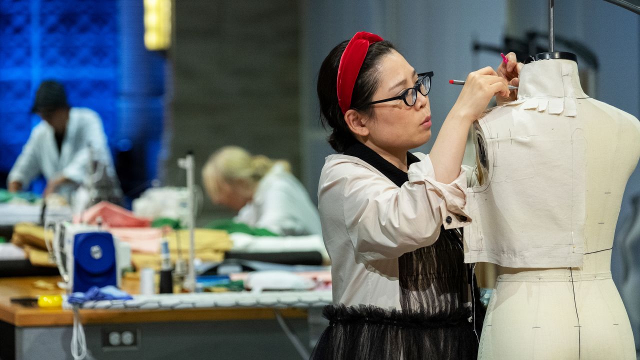 Minju Kim on Netflix's reality show "Next in Fashion".