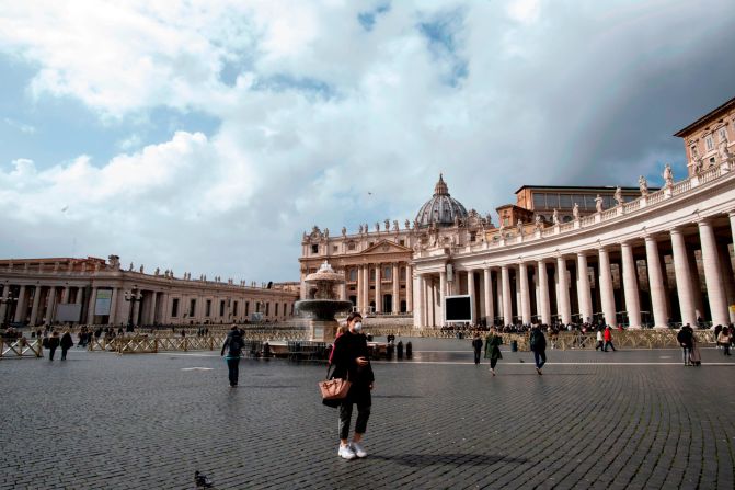 <strong>St. Peter's Square, Italy:</strong> In Italy, hotel bookings are down by more than 50%.