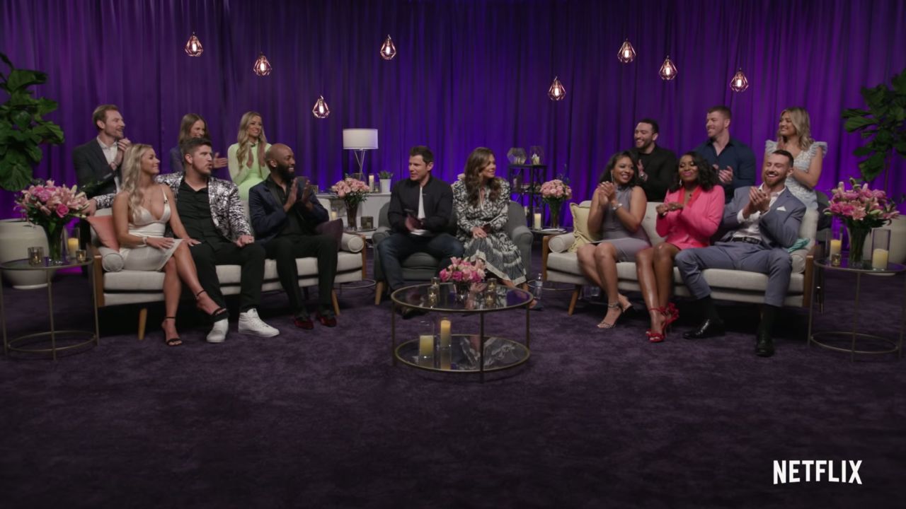 After a highly-anticipated season finale, Nick and Vanessa bring the cast of Love is Blind back together for the first time to spill the tea and come clean on the season's juiciest moments.  All of your burning questions will be answered in this can't-miss episode.  Which couples are still together?  What was it REALLY like to watch this unfold all over again? Do they have any regrets?  Answers to those questions and more unexpected twists and revelations from the whole experiment explained from the couples who lived it!
https://www.youtube.com/watch?v=0H-a52FoRQQ