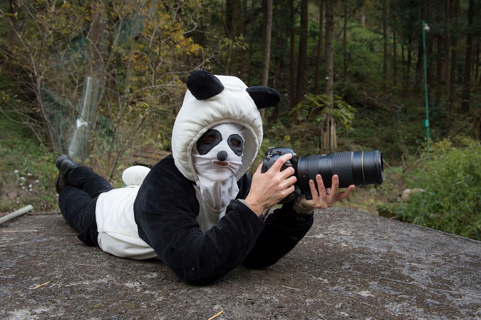 <a href="index.php?page=&url=https%3A%2F%2Fwww.amivitale.com%2F" target="_blank" target="_blank">Ami Vitale,</a> a photographer for National Geographic magazine, wears a panda costume while documenting Chinese facilities <a href="index.php?page=&url=https%3A%2F%2Fwww.cnn.com%2Finteractive%2F2018%2F06%2Fworld%2Fpandas-ami-vitale-cnnphotos%2F" target="_blank">dedicated to saving the species</a>. It's what the workers do there as well, because they don't want the bears to get too familiar with humans. Vitale has traveled to more than 100 countries during her career, she said, bearing witness to not only violence and conflict but also surreal beauty and the enduring power of the human spirit. In recent years, she has shifted her focus to stories about wildlife and the environment. "Storytelling and photography have the unique ability to transcend all languages and help us understand each other," she said. "They remind us of our deep connection to all of life that we share this planet with." 