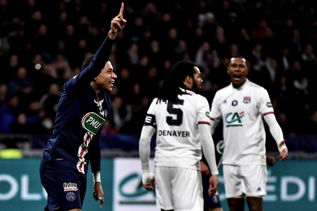 Mbappe hat trick last night echoed his first career hat trick in 2018, which was also against Lyon.