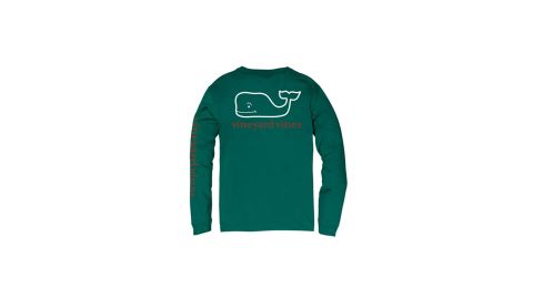 Two Color Whale Long-Sleeve Pocket Tee