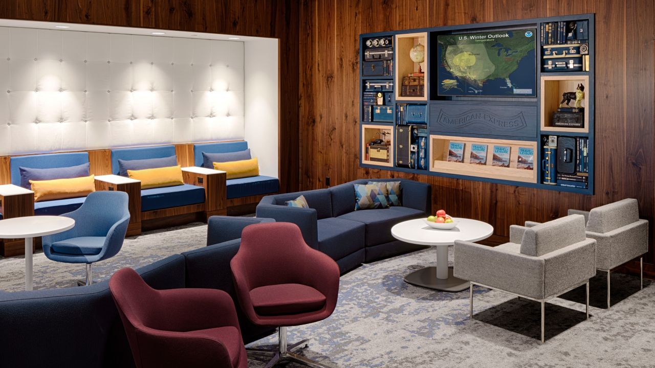 The Amex Centurion Lounge in Phoenix shares space with the also-new Escape Lounge.