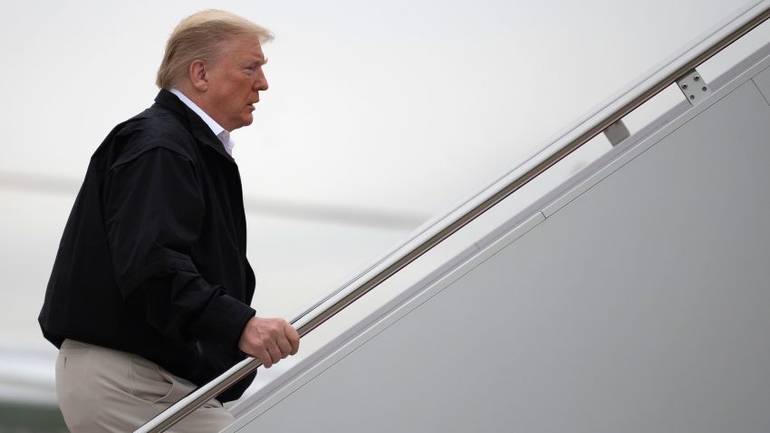 US President Donald Trump boards Air Force One at Andrews Air Force Base, MD on March 6, 2020. (Photo by JIM WATSON / AFP) (Photo by JIM WATSON/AFP via Getty Images)