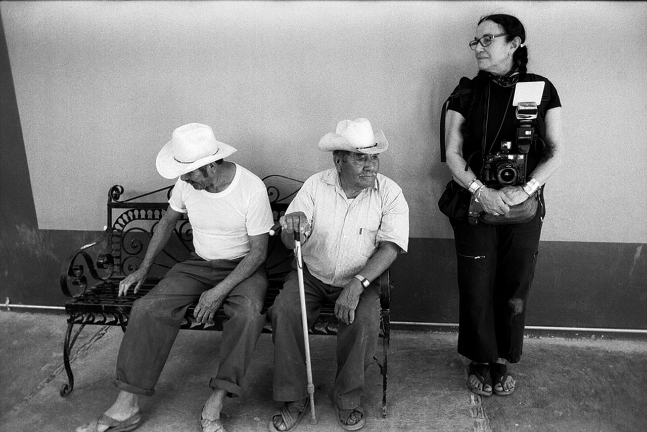 Mary Ellen Mark, seen here in 2008, was one of the premier documentary photographers of her generation. Her work spanned decades, and her subjects ranged from celebrities to world leaders to those at the fringe of society. She gained prominence in the 1960s and built a reputation as a fearless, globetrotting photographer who brought out the dignity and humanity of her subjects. 