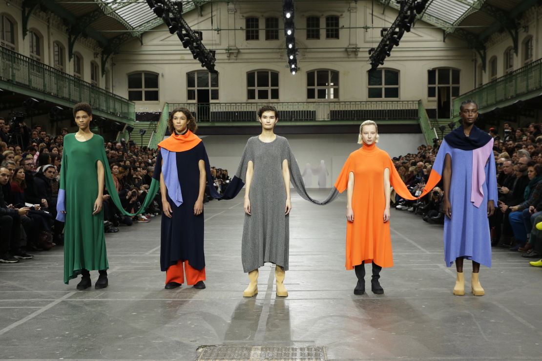 Issey Miyake finale at Paris Fashion Week, Autumn-Winter 2020/21