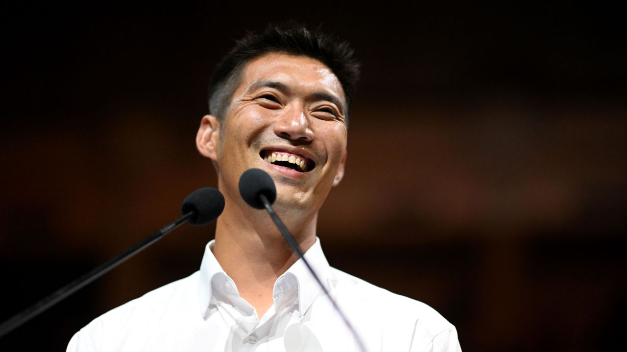 Future Forward Party leader Thanathorn Juangroongruangkit during the party's final major campaign rally in Bangkok on March 22, 2019.
