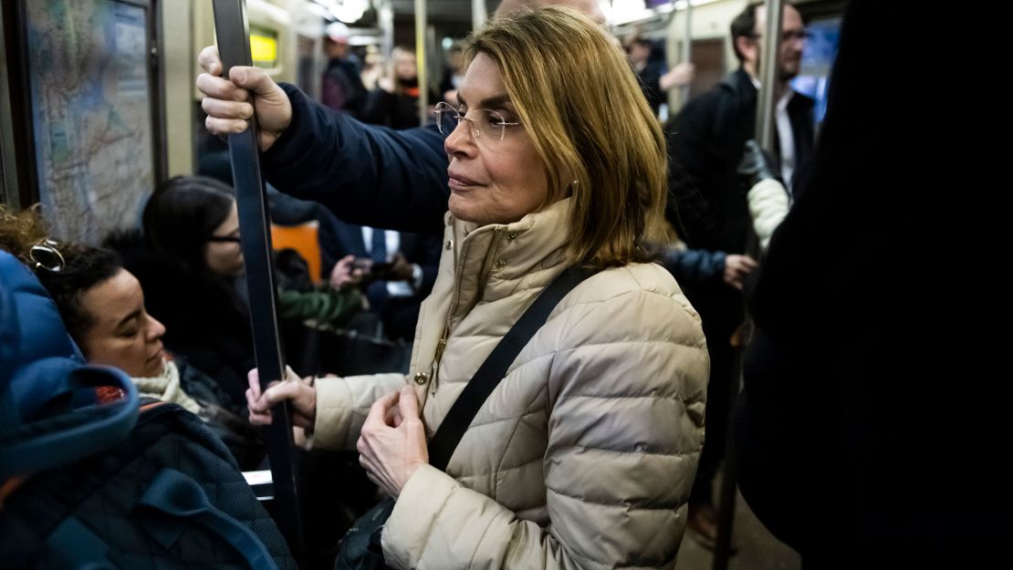 Robyn Gershon, New York University epidemiology professor, heads home on the  subway.  