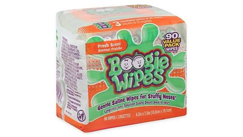 Boogie Wipes Natural Saline, 90-Count