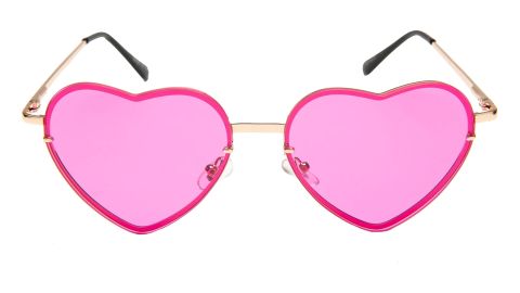 Rad + Refined Tinted Heart Shaped Sunglasses 