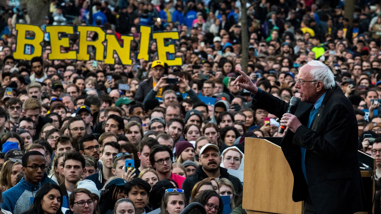 No one points a finger like Bernie Sanders. Farewell to the Vermonter and his tireless finger jabs. (Which you can still catch in the Senate, if it ever reopens.) Above, Sanders at a campaign rally on March 8 in Ann Arbor, Michigan.