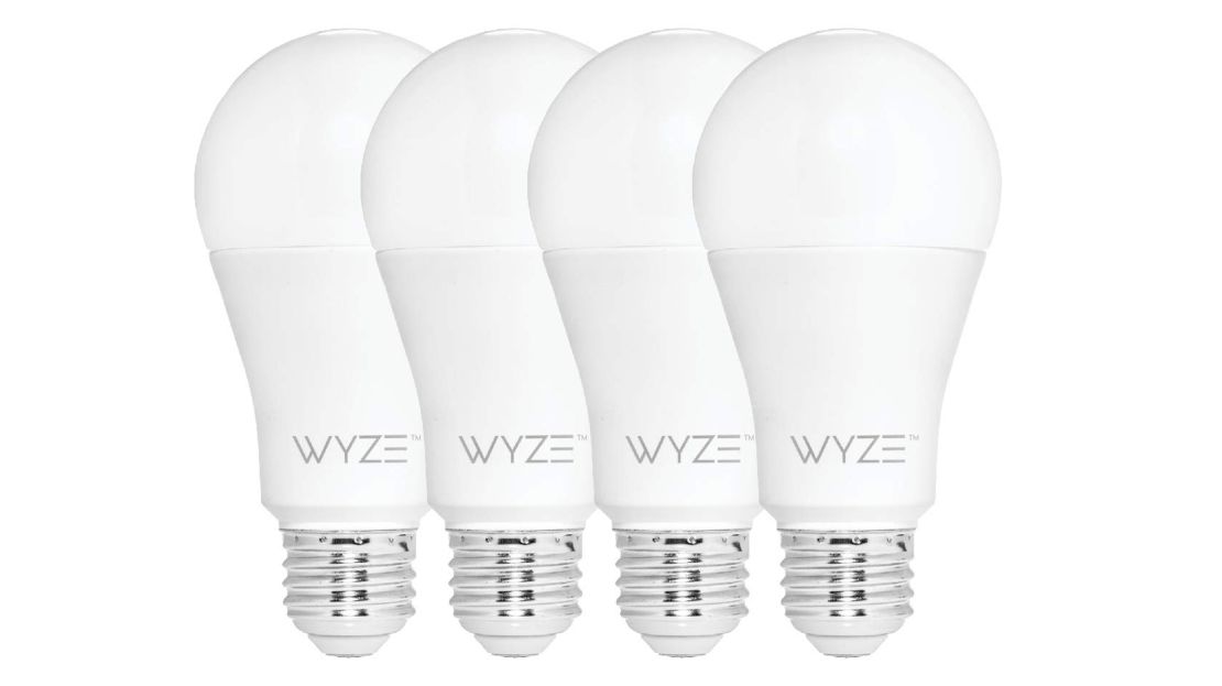 A set of four smart bulbs from Wyze.