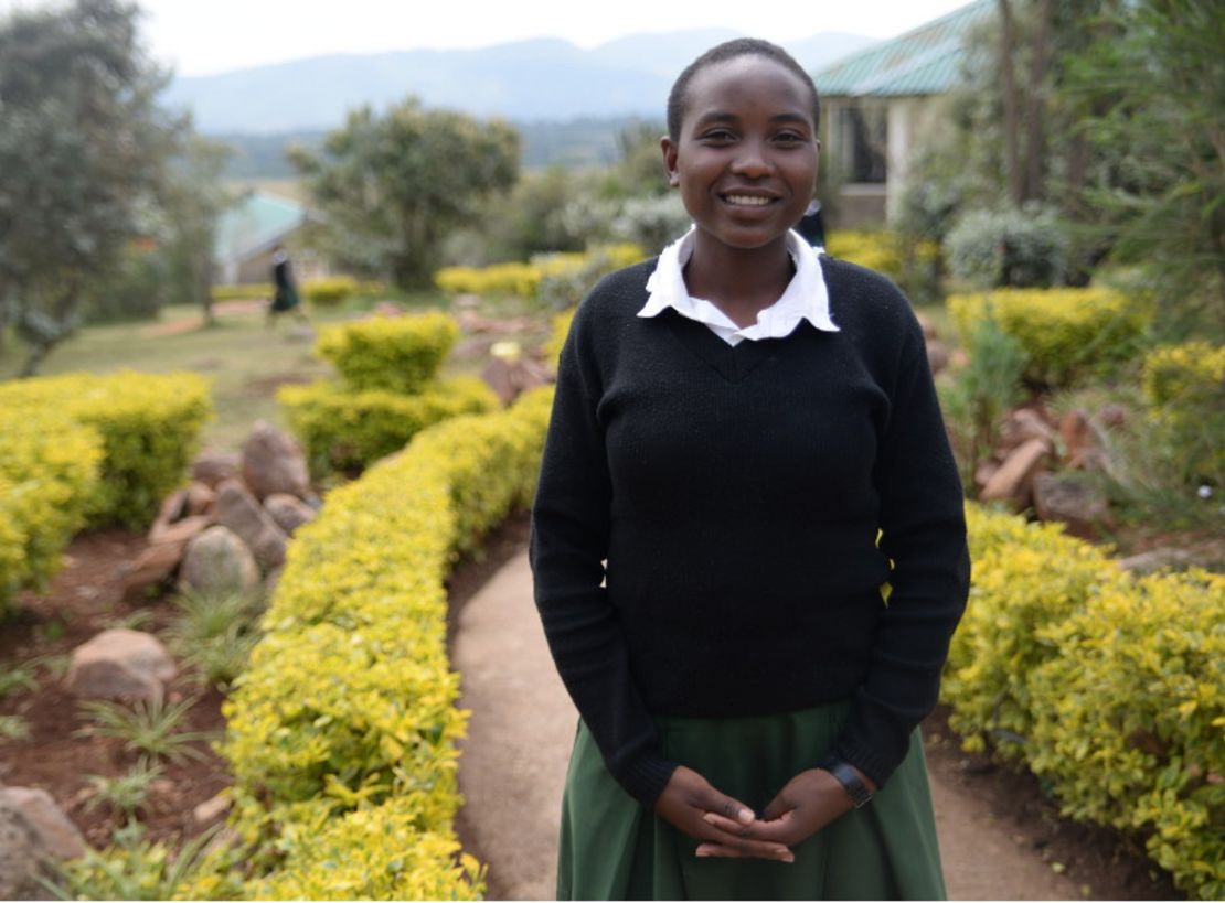 Faith Cherop as a high school student at Kisaruni All Girls Secondary School