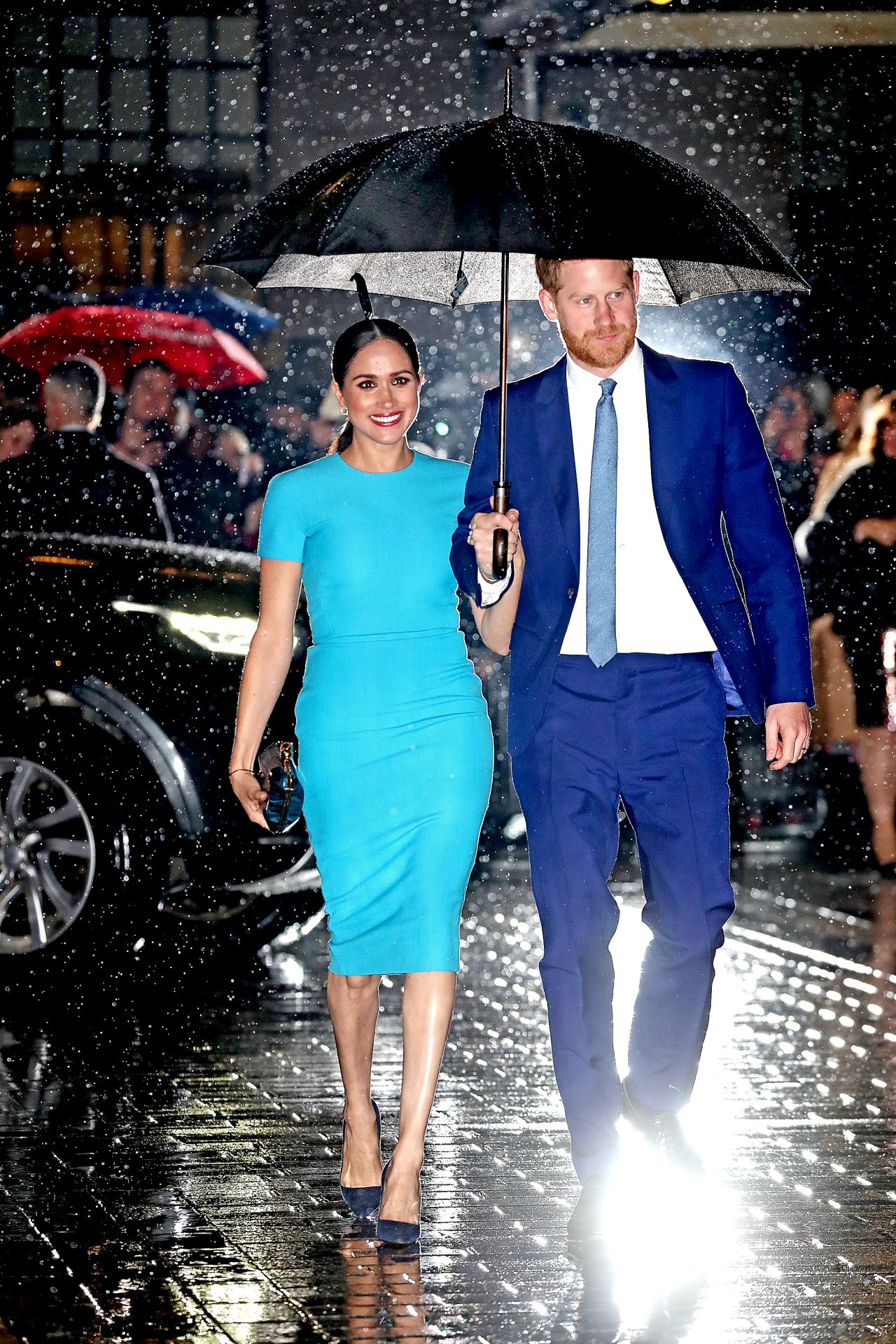 Meghan, Duchess of Sussex wears Victoria Beckham to attend the Endeavour Fund Awards.