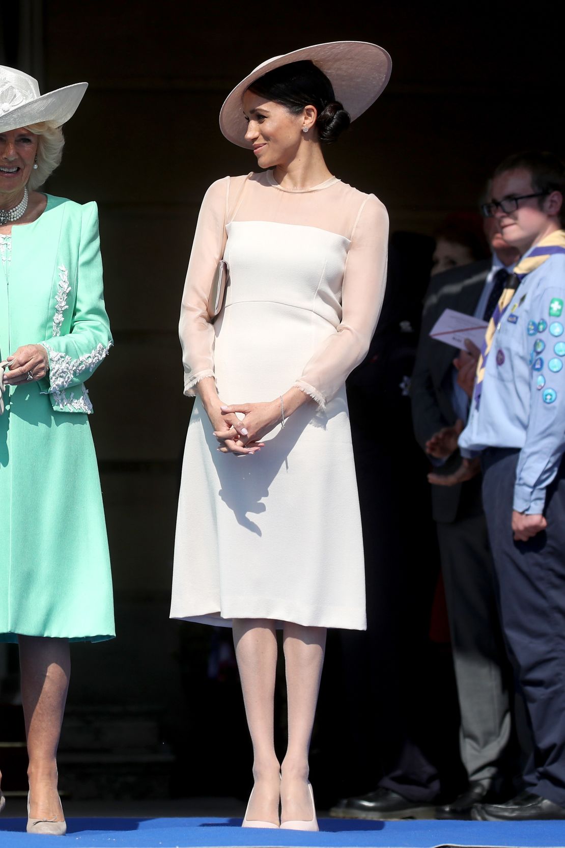 Meghan, Duchess of Sussex at the Prince of Wales' 70th Birthday Patronage Celebration in 2018.