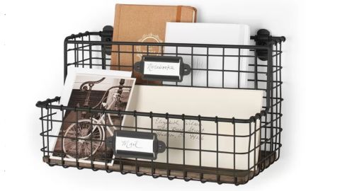 Wayfair Dotted Line Cady Vintage Mount Office File and Letter Holder Wall Organizer