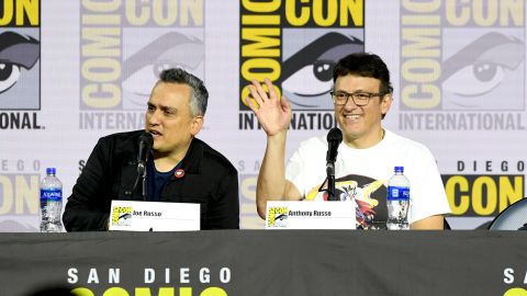 Joe Russo and Anthony Russo at the 2019 Comic-Con International in San Diego.