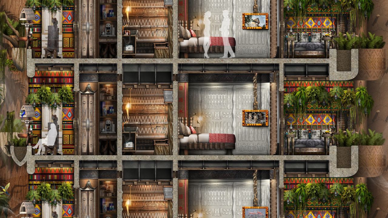 <strong>Bird house: </strong>Bensley's aim to give 95% of the reserve over to nature and 5% to humans is clear to see in this close up design of guest rooms in the Colony Lodge hotel.