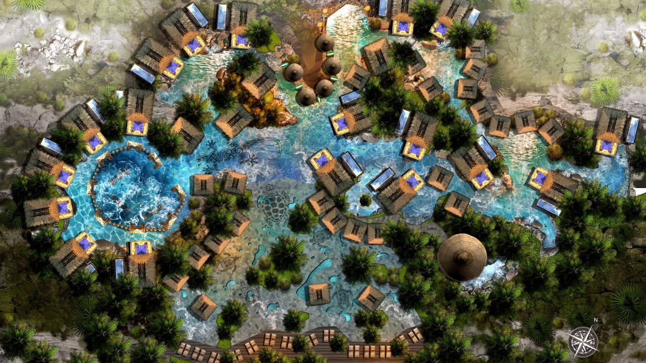 <strong>Take a dip: </strong>The Hilton Colony Lodge will be based in the African savannah area of the park and feature a 'mwamba' swimming pool.