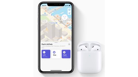 underscored airpods iphone find my