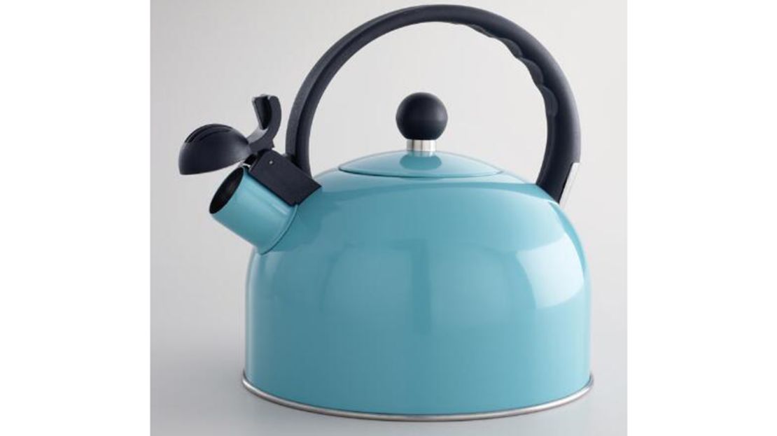 Aqua Enamel Tea Kettle