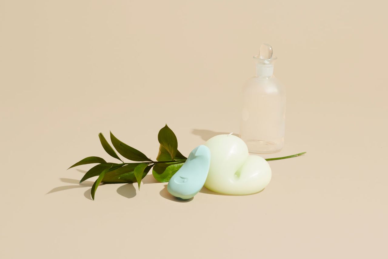 The Pom from Dame Products is right at home in this minimalist still life.