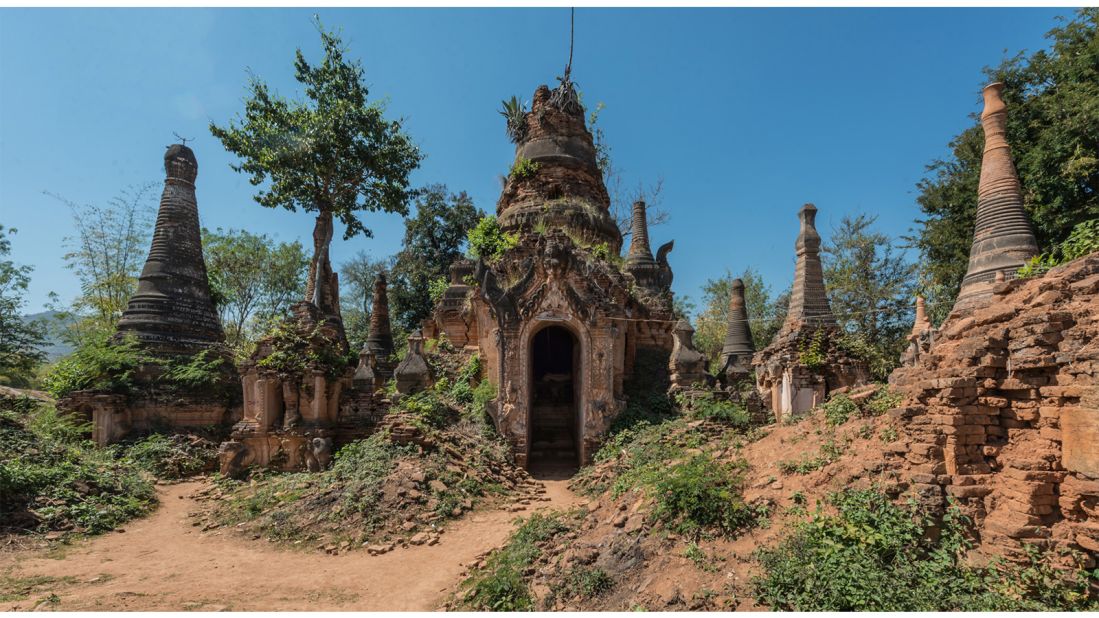 <strong>Greenery takes over: </strong>"I really enjoyed shooting these old temples where vegetation is growing everywhere, to show us how time can change a place and surround it with an eerie and magical atmosphere," says Veillon. 