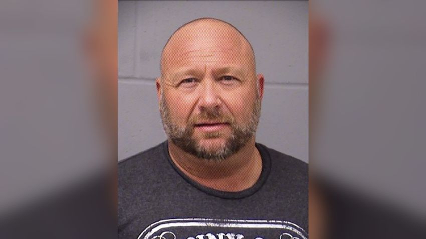 Kristen Dark, Travis County Sr. Public Information Officer, tells CNN that Alex Jones was arrested for driving while intoxicated (DWI). He was booked at 1237a. The bail was set at $3000, and he bonded out on a personal recognizance bond. He was released at 4:11a. The charge is a class B misdemeanor.