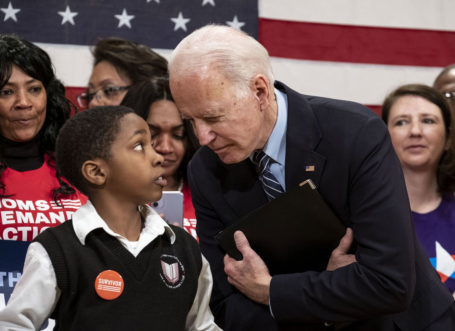 Biden speaks at a campaign event in Columbus, Ohio, on Tuesday.