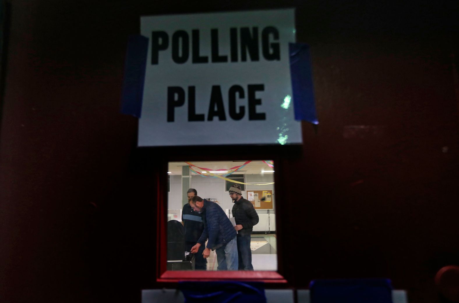 George Tronicek files his ballot in Maplewood, Missouri.